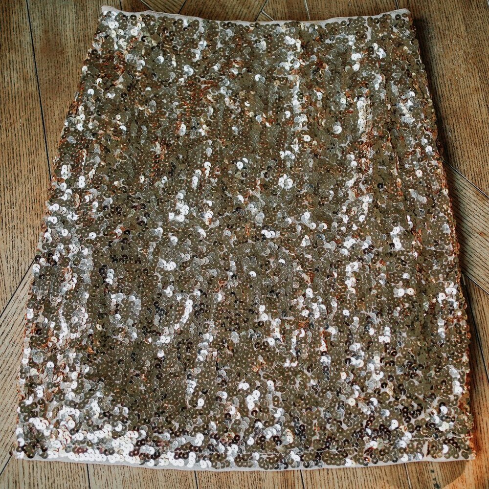 Gold Sequin Skirt